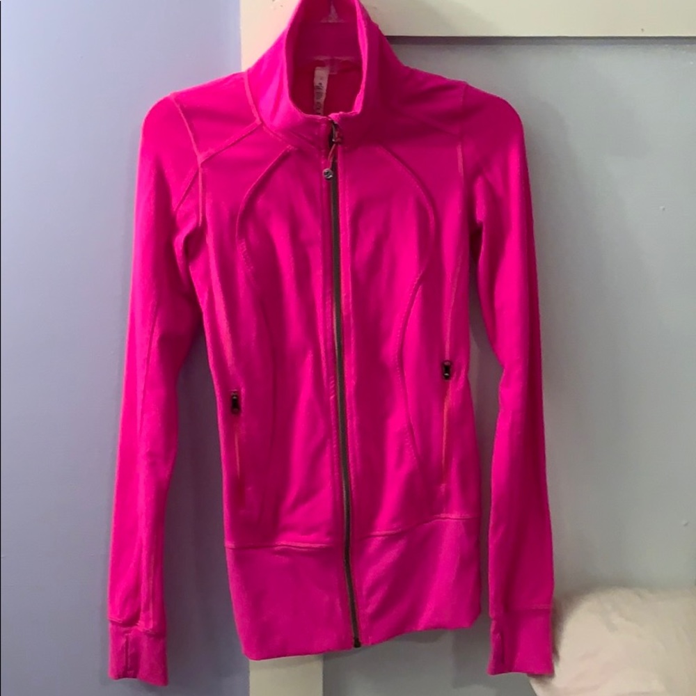 Hot pink Lululemon zip up jacket